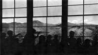 Pupils at the Los Alamos 
Community School viewing the Jemez Mountains