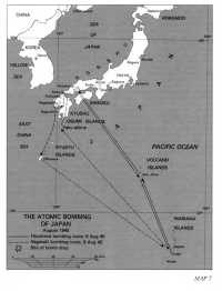 Map 7: The Atomic Bombing 
of Japan, August 1945
