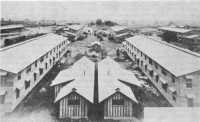 Barracks and lavatories, 
Camp Dix, New Jersey