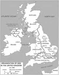 Organization of SOS in the 
United Kingdom, July 1942