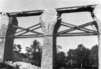 The Aix bridge, which used 
the carriage of a German railway gun