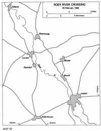 Map 28: Roer river 
crossing, 23 February 1945