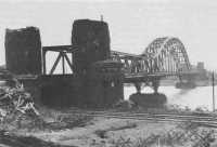 the Ludendorff rail bridge 
at Remagen