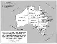 Map 14: Facilities other 
than airfields constructed or improved by the Commonwealth of Australia for the U