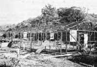Construction of the first 
steel building at Milne Bay