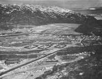 Bluie West 1, Narsarssuak, 
Greenland, May 1943, with the 188th Station Hospital under construction in right foreground