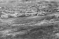 113th General Hospital at 
Ahwaz, Iran, laid out in radial pattern with connecting wings