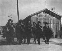 Nurses of the 48th Surgical 
Hospital marching from the Arzew docks to join their unit, 9 November