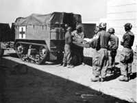 Half-track ambulance in the 
breakout from Anzio