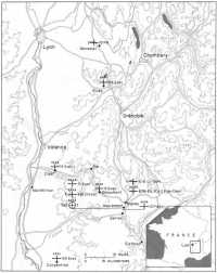 Map 31: Seventh Army 
Hospitals and Medical Supply Dumps, 1 September 1944
