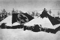 8th Evacuation Hospital at 
Pietramala, coldest spot on the II Corps front