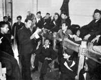 Italian partisans resting 
in 26th General Hospital at Bari