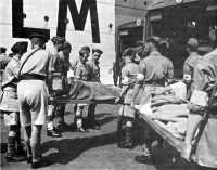 German POWs aboard the 
Swedish exchange ship Gripsholm for repatriation