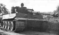 Panzer VI, the 
“tiger,” mounting an 8