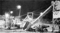 Night construction 
operations in 1941 at Weldon Spring Ordnance Works, built for manufacture of high explosives