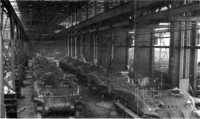 General Sherman M4A1 medium 
tank assembly line at Lima Locomotive Works, 1942
