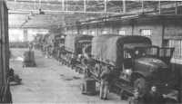 Assembling 2½-ton 
trucks at Ford Motor Company plant in Antwerp, Belgium, December 1944