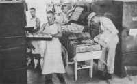Field bakery in operation 
at Milne Bay