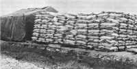 Open storage of flour at 
Verdun, December 1944