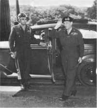 Field Marshal Montgomery 
wearing the British battle dress uniform on an official visit