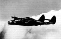 P-61 Black Widow with AI 
radar antenna in the nose radome