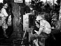 Trainees operate portable 
field message center switchboard, Fort Monmouth, N
