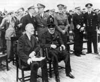 Aboard The HMS Prince of 
Wales during the Atlantic Conference